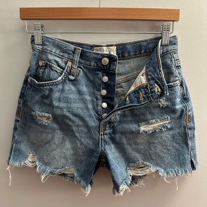 We The Free Distressed Jean Shorts Size 25